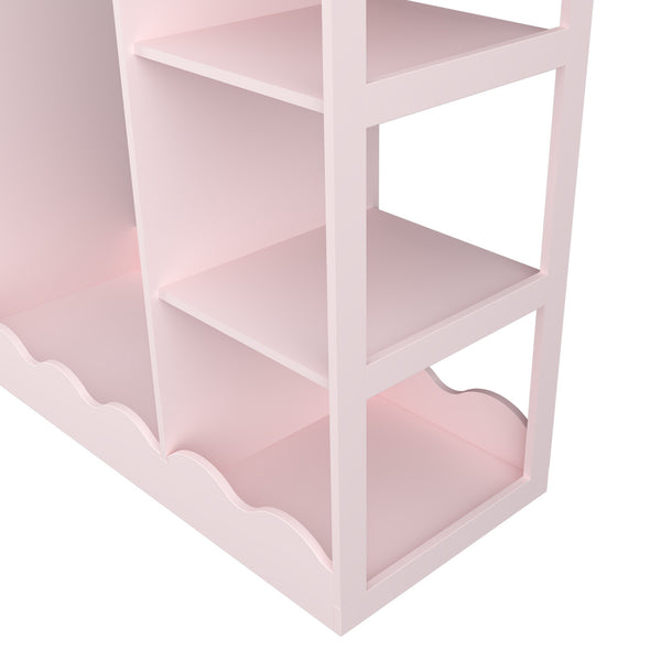Portemanteau pour enfants Vestnes 100 x 94 x 38 cm rose [en.casa]