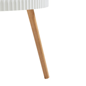 Table basse Bongard 45 x Ø 60 cm blanc [en.casa]