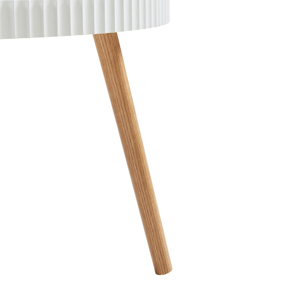 Table basse Bongard 45 x Ø 60 cm blanc [en.casa]