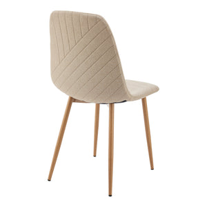 Eetkamerset tafel Lindesberg 140x80 cm met stoelen Köfering 5-delig [en.casa]