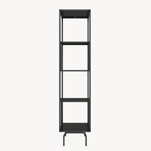 Étagère autoportante Færder acier 145 x 76 x 33 cm noir [en.casa]
