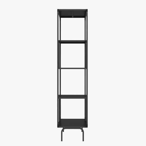 Étagère autoportante Færder acier 145 x 76 x 33 cm noir [en.casa]