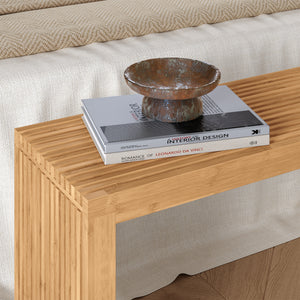 Banc à chaussures Korjad bambou 90 x 33 x 43 cm naturel [en.casa]