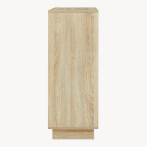 Opbergkast Kenta 60x35x90 cm sonoma eiken en wit [en.casa]