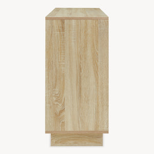 Dressoir Kenta 100x35x72 cm sonoma eiken en wit [en.casa]