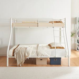 Metalen stapelbed kinderbed met matrassen 210x147,5x168 cm - 2 kleuren