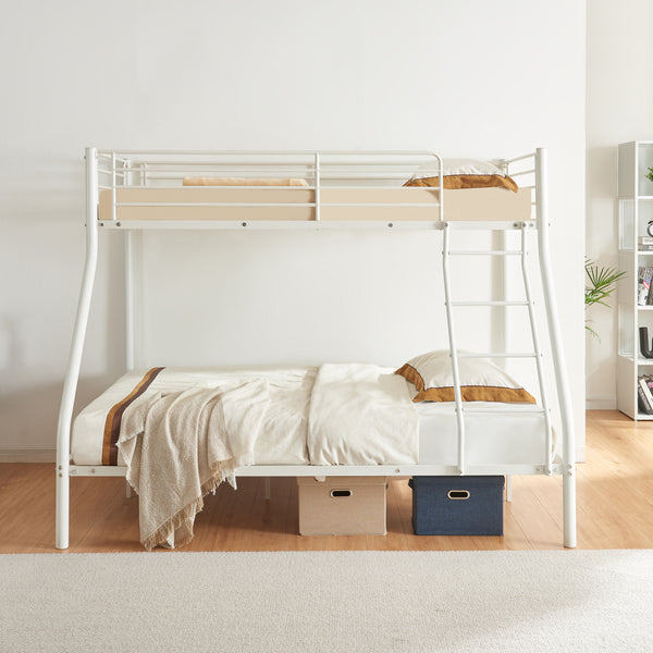 Metalen stapelbed kinderbed met matrassen 210x147,5x168 cm - 2 kleuren