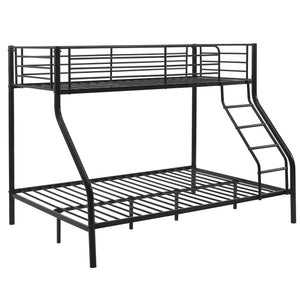 Metalen stapelbed kinderbed met matrassen 210x147,5x168 cm - 2 kleuren