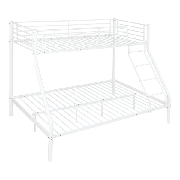 Metalen stapelbed kinderbed met matrassen 210x147,5x168 cm - 2 kleuren