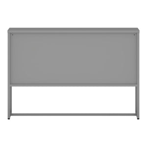 Commode Sund dressoir metaal 120x40x80 cm grijs [en.casa]