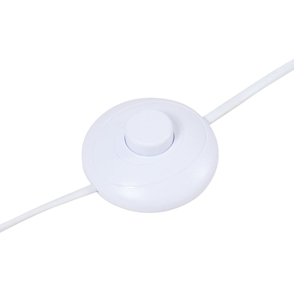 Staande lamp Banchory vloerlamp 163 cm houtkleurig en wit E27 lux.pro