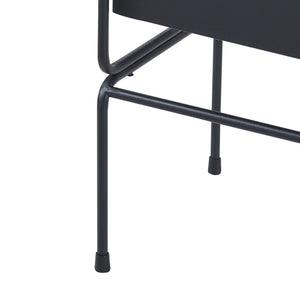 Ensemble de 2 porte-plantes Sveio noir [en.casa]