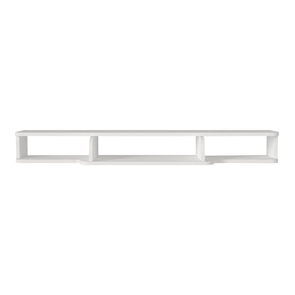 Meuble TV Aar mural 135 x 30 x 16 cm blanc [en.casa] 