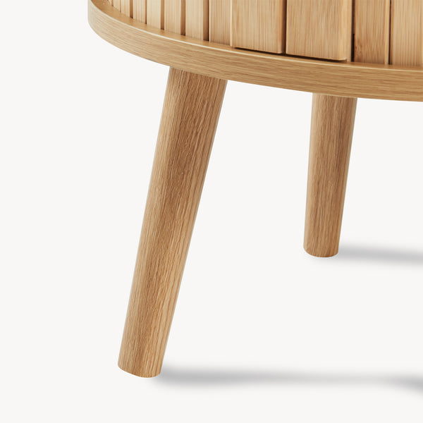 Table de chevet Nordkapp 65 x 40 cm naturel [en.casa]