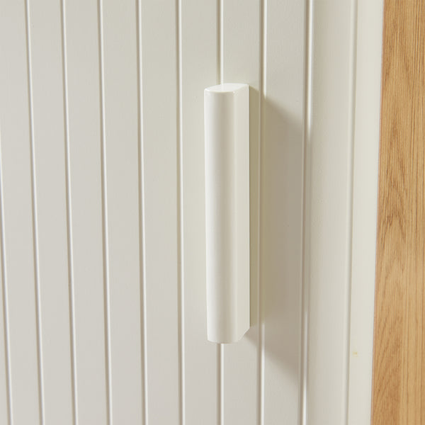 Nachtkast Ferrersp 50x40x40 cm eikenkleurig havermout en naturel [en.casa]