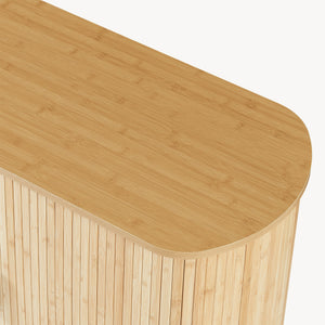 Schoenenkast Tvedestrand dressoir 100x40x80 cm naturel en zwart [en.casa]