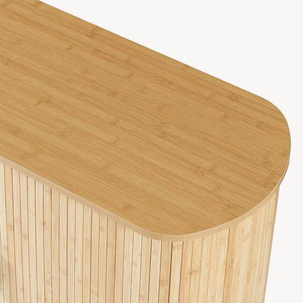 Schoenenkast Tvedestrand dressoir 100x40x80 cm naturel en zwart [en.casa]