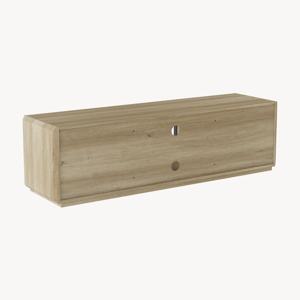 TV meubel Trömi 150x40x43 cm eikenkleurig en grijs [en.casa] 