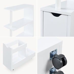 Étagère de salle de bain Fadeskimma 113 x 19 x 45 cm blanc [en.casa]