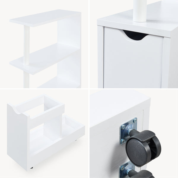 Étagère de salle de bain Fadeskimma 113 x 19 x 45 cm blanc [en.casa]