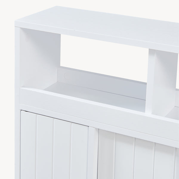 Meuble de rangement à roulettes Fadeskimma 72 x 70 x 20 cm blanc [en.casa]