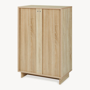 Opbergkast Kenta 60x35x90 cm sonoma eiken en wit [en.casa]