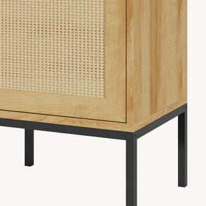 Badkamerkast Marhasa 92x40x30 cm Eikenlook/Zwart [en.casa]