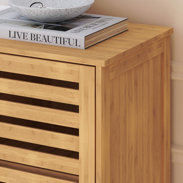 Dressoir Hakseri bamboe 87x99x33 cm naturel [en.casa]