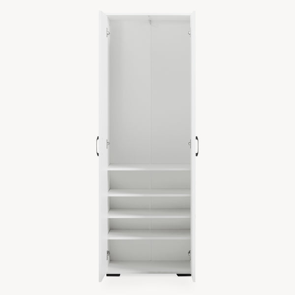 Armoire Chalvefted 175x60x35 cm Blanc [en.casa]