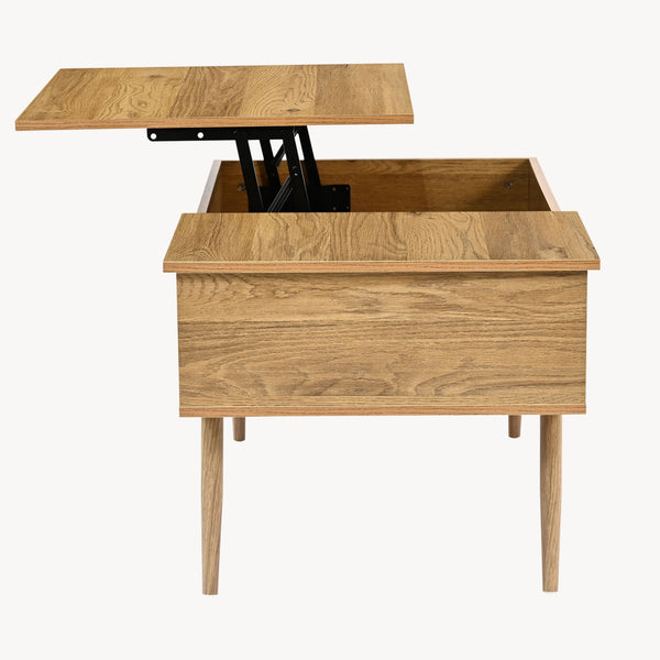 Salontafel Vasdabod met liftplaat 96x59x50 cm eikenlook [en.casa]