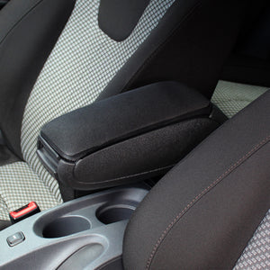[pro.tec] Accoudoir - avec compartiment - rembourré - Skoda Fabia III Typ NJ - noir - gris Skoda Fabia III Typ NJ