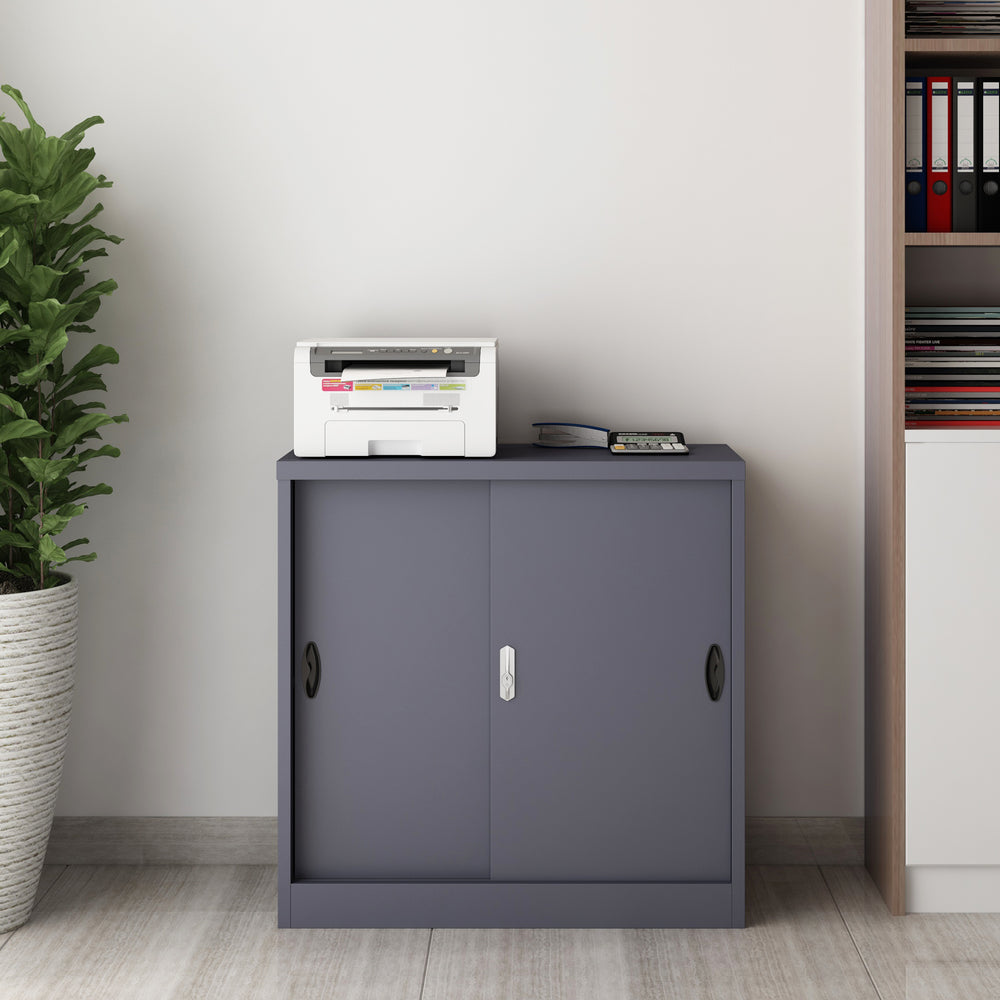 Armoire à dossiers Rieti acier 90x40x90 cm en différentes couleurs [en.casa] - premiumXL