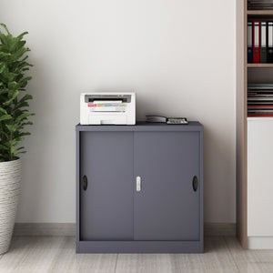 Armoire à dossiers Rieti acier 90x40x90 cm en différentes couleurs [en.casa] - premiumXL