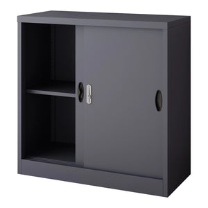 Casier de bureau Rieti acier laqué 90 x 40 x 90 cm [en.casa]