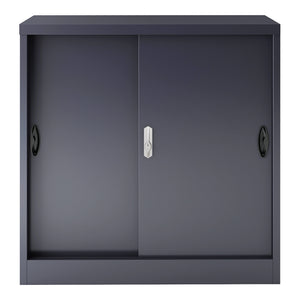 Casier de bureau Rieti acier laqué 90 x 40 x 90 cm [en.casa]