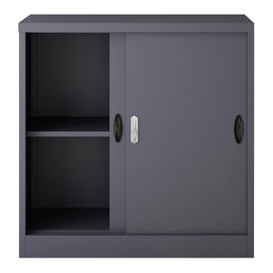 Casier de bureau Rieti acier laqué 90 x 40 x 90 cm [en.casa]