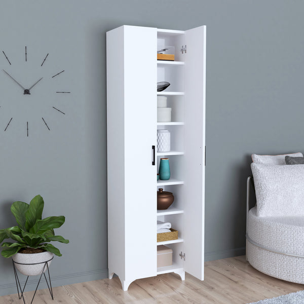 [en.casa] 2-deurs kast Strömsund met planken 177,5x48,5x32 cm - 4 varianten