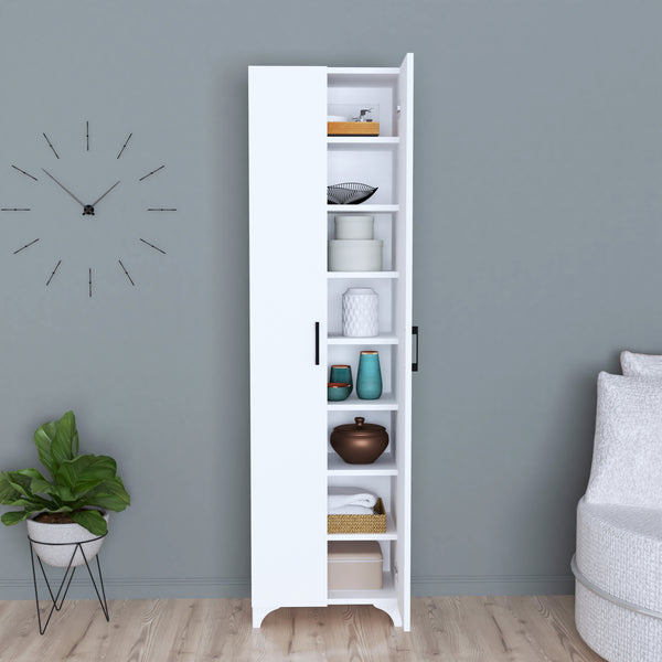 [en.casa] 2-deurs kast Strömsund met planken 177,5x48,5x32 cm - 4 varianten