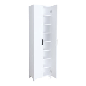 [en.casa] 2-deurs kast Strömsund met planken 177,5x48,5x32 cm - 4 varianten