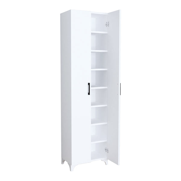 [en.casa] 2-deurs kast Strömsund met planken 177,5x48,5x32 cm - 4 varianten