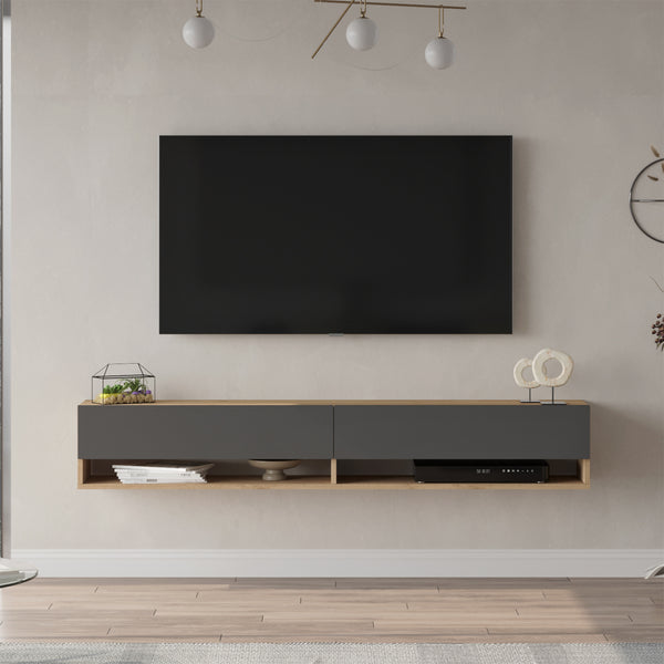 Meuble TV Laitila à porte [en.casa]