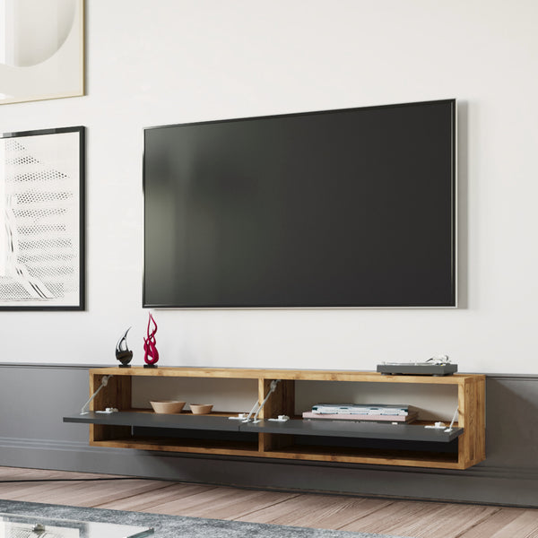 Meuble TV Laitila à porte [en.casa]