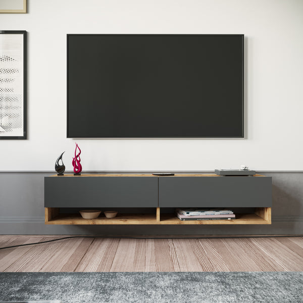 Meuble TV Laitila à porte [en.casa]