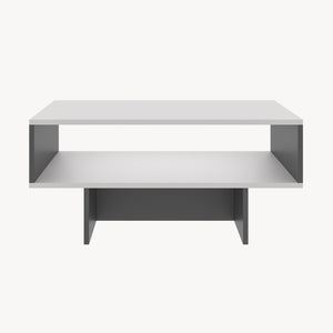 Table basse Mjölby avec espace de rangement 37 x 80 x 45 cm [en.casa]
