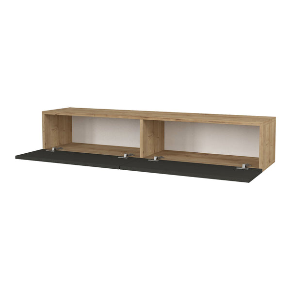Meuble TV Toivakka 135 x 31 x 25 cm [en.casa]