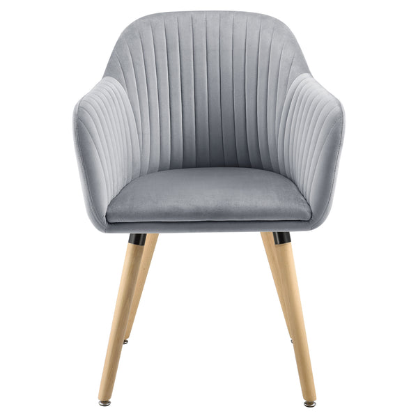 Fauteuil eetkamerstoel Dover 83x57,5x57 cm stof - 2 kleuren