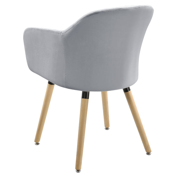 Fauteuil eetkamerstoel Dover 83x57,5x57 cm stof - 2 kleuren