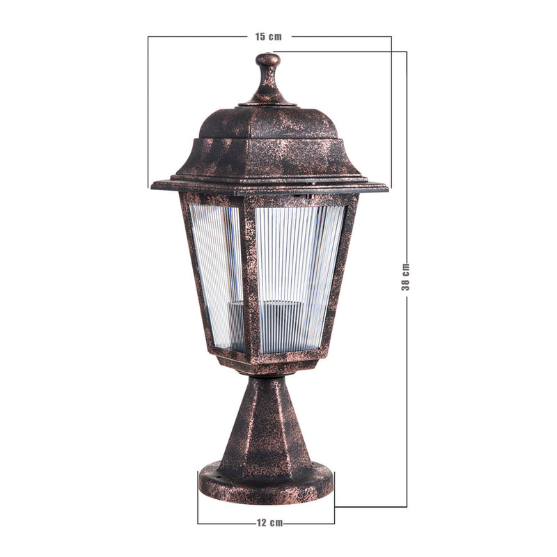 Croquis coté Luminaire extérieur Ipswich 38 cm E27 [lux.pro]