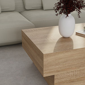 Table basse extensible Lens 80 x 60 x 36 cm [en.casa] 