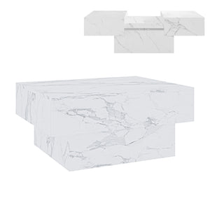 Table basse extensible Lens 80 x 60 x 36 cm [en.casa] 